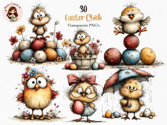 Download Cute Easter Chick PNG Bundle - Bundle Collection