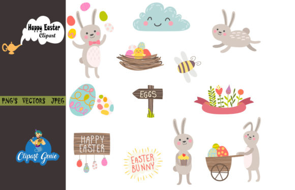 Download Happy Easter Clipart Bundle - Bundle Collection