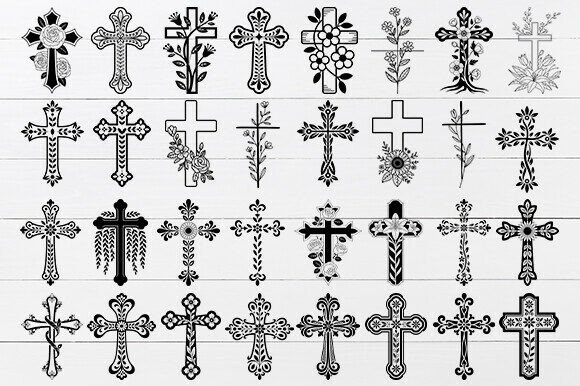 Download Floral Cross SVG Bundle - Bundle Collection