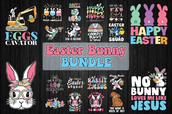 Download Retro Easter Bunny SVG Bundle - Bundle Collection