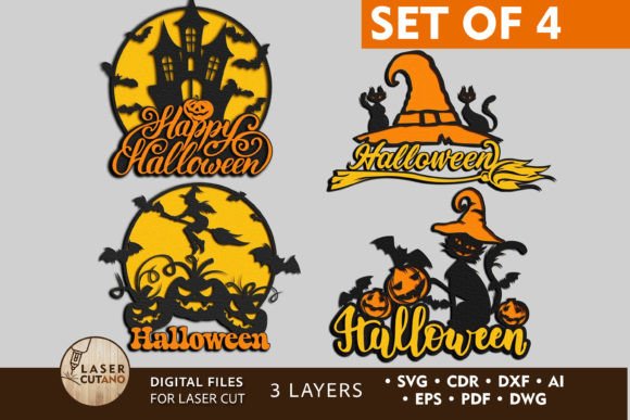 Download Halloween Bundle for Laser Cut &amp; Cricut - Bundle Collection