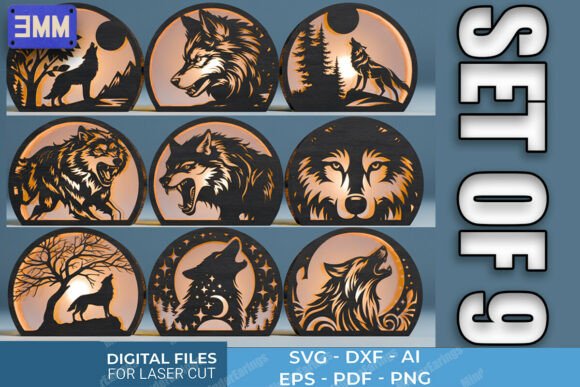 Download Wolf Lantern SVG Bundle - Bundle Collection