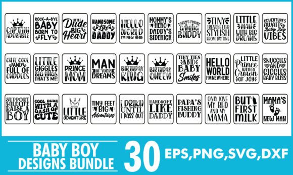 Download Baby Boy Svg Designs Bundle Png Files - Bundle Collection