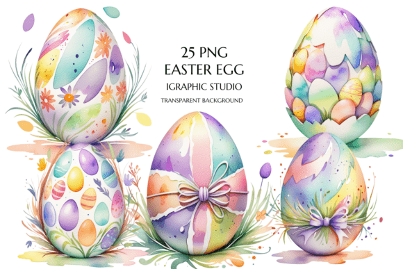 Download Pastel Easter Egg Clipart Bundle - Bundle Collection