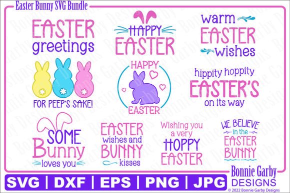 Download Easter Bunny SVG Bundle -Clip Art Quotes - Bundle Collection