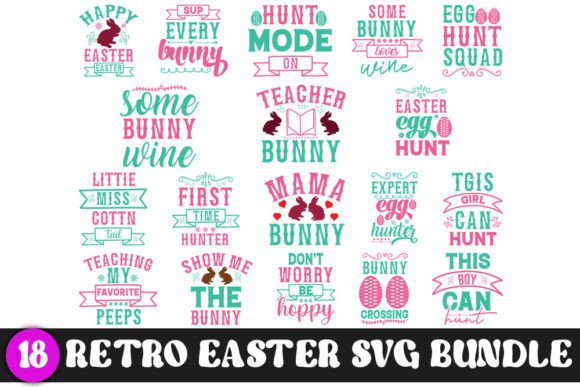 Download Retro Easter Svg. Quotes Svg Bundle, - Bundle Collection