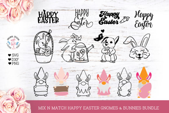 Download Happy Easter Gnomes and Bunny Bundle - Bundle Collection