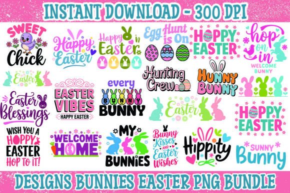 Download Pink Easter PNG Bundle Sublimation - Bundle Collection