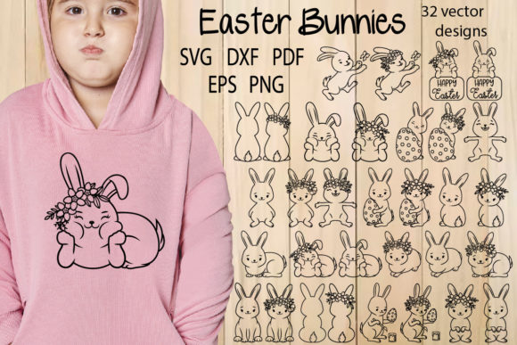 Download Easter Bunny SVG Bundle, Rabbit SVG - Bundle Collection