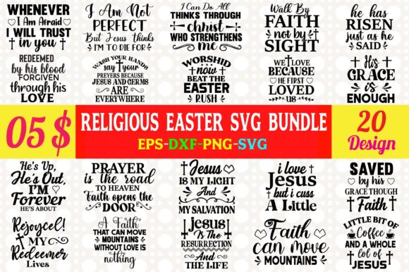 Download Religious Easter Svg Bundle Cut File. - Bundle Collection