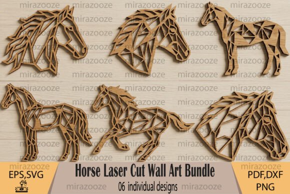 Download Horse Laser Cut Wall Art Bundle - Bundle Collection