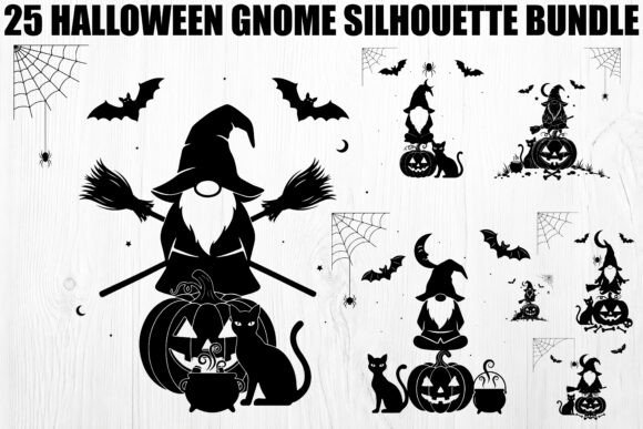 Download Halloween Gnome Silhouette Bundle - Bundle Collection