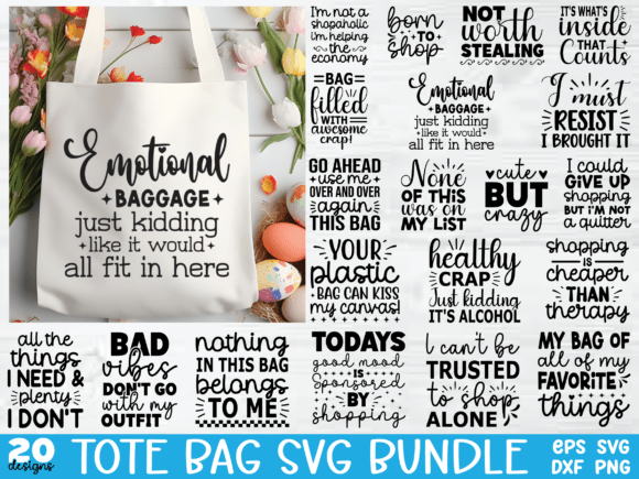 Download Tote Bag SVG Bundle - Bundle Collection