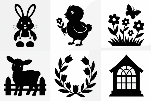 Download Easter Bunny Chick Sheep SVG Bundle - Bundle Collection