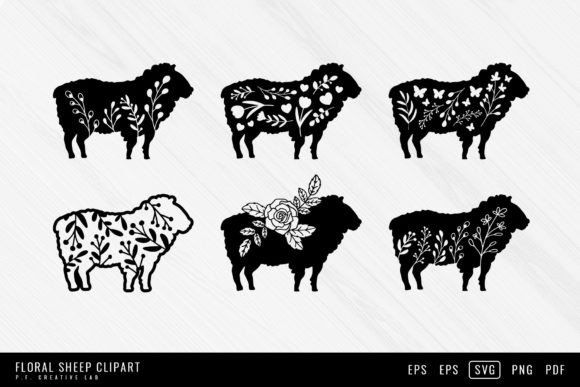 Download Floral Sheep SVG Bundle - Bundle Collection