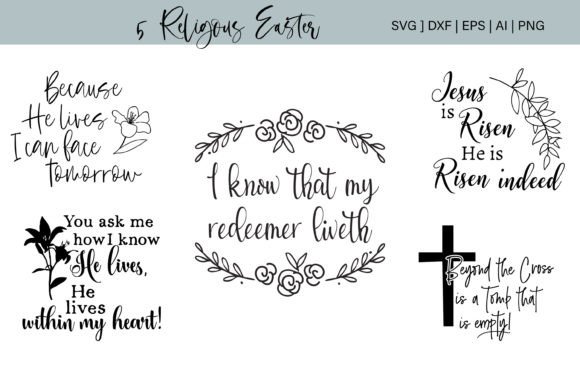 Download Religious Easter Bundle Cutting Files - Bundle Collection