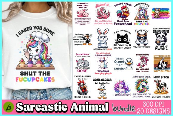 Download Sarcastic Animal Sublimation Bundle - Bundle Collection