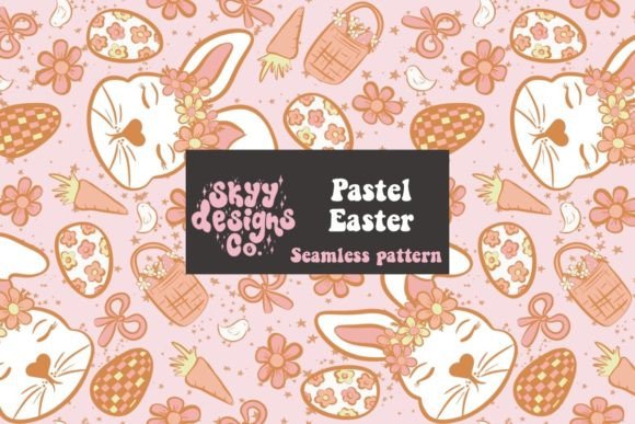 Download Pastel Boho Easter Seamless Pattern - Boho easter Collection