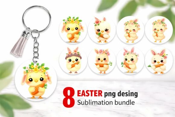 Download 8 Easter Bunny Chick PNG Bundle – - Bundle Collection